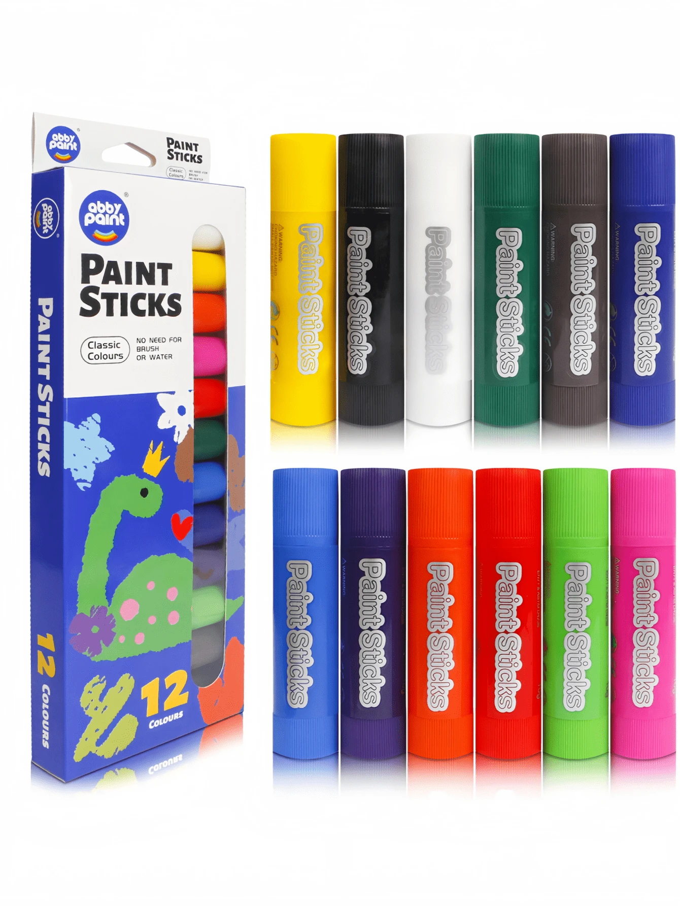 6/8/12PCS蜡笔，固体颜料棒，蜡笔90秒快速干燥，适合学习和办公室绘画。