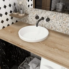 1 Roll Of Peeling And Pasting White Wood Grain Wallpaper, Easy To Clean, Waterproof And Removable Vinyl Contact Paper, Simple DIY Home Decoration For Living Room, Kitchen, Bedroom, Dormitory-Multi-Purpose Furniture Renovation - Yellow - View 5