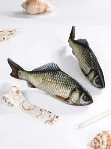 1 Piece Large Creative Imitation Carp Pen Bag Quilted Zipper Pencil Case, Cosmetic Bag, Coin Purse,Kawaii Pencil Cases Cute Pen Holder Pouch For Students Back To School Stationery Supplies Back To School,Back To School,School Supplies,Back To School,School Supplies,Pencil Pouch,School Bag