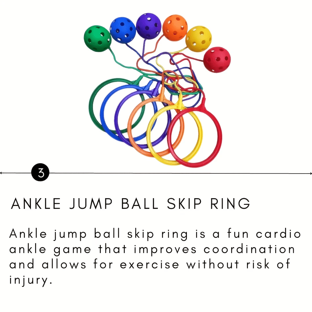 كرة نطاطة للمرح العطلات: أقواس نطاطة وإلعاب - كرة مربوطة بالقدم - مناسبة لعيدي الهالوين والميلاد - تدريب حسي (ألوان عشوائية)