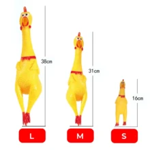 Screaming Chicken, Yellow Rubber Duck, Squeaky Rubber Chicken Prank Novelty Toys, Suitable For Dogs And Pets - Multicolor - View 5