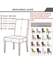 1/2/4pcs Stretch Dining Room Chair Covers Solid Color Jacquard Universal Chair Slipcovers Non-Slip Home Kitchen Seat Cover For Wedding Banquet Party