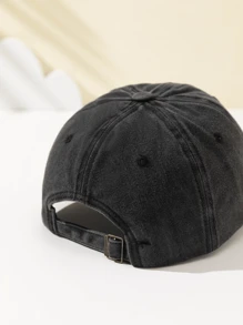 1 Stück Damen ausgewaschene SNFU Fisch Muster Mode Softtouch Baseballkappe, personalisiertes minimalistisches Design, verstellbarer Umfang, atmungsaktiver Sonnenhut, Geschenk für Feiertage, Studenten, Outdoor-Sport, Camping, Reisen