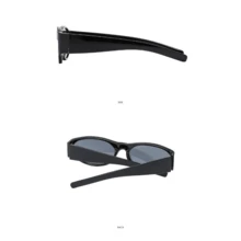 Retro Small Oval Frame Sunglasses Women Fashion  Glasses Fashion Men Shades Eyewear UV400 Oculos De Sol - C4_黃色 - 查看 3