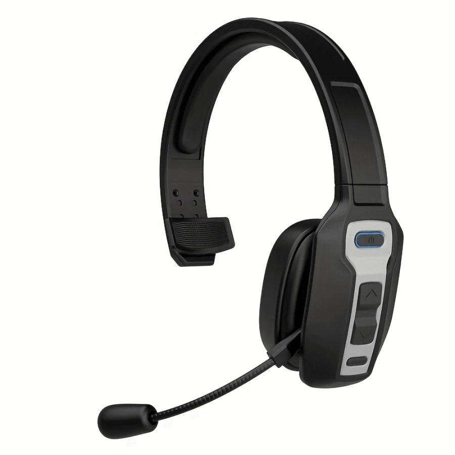 Headset, Trucker Headset With Noise Canceling Microphone & Mute Button-60Hrs Truck Driver Headphone For Cellphone Office Work - Black - View 1