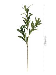 1/3/5/6片装，72厘米仿真橄榄叶、桉树叶，适用于墙面、客厅、卧室、婚礼、派对装饰、桌面摆设。家居、桌面、厨房、婚礼、餐桌、中心装饰、办公室、花园、户外、房屋、庭院装饰，适合春、夏、秋、冬四季。 - 綠色 - 查看 2