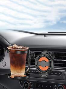 1pc Multifunctional Car Air Outlet Cup Holder-Tea Cup Holder-Beverage Rack-Car Ashtray Fixed Bracket