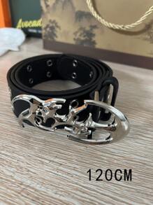 1 Stück Y2K Cut Out PU Leder Gürtel, Mode Punk Stil Taillengürtel für Herren, geeignet für Jugendliche Sommer Lässig Outdoor Athletisch oder Urlaub Reise oder Abschluss Geschenke oder Geburtstag Kleid Accessoires oder Alltags Tragen