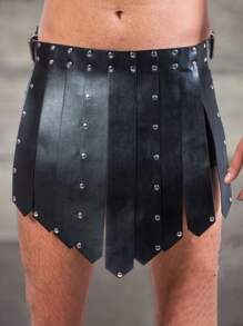 Cinturón de piel sintética para hombre, Disfraz de gladiador (con cinturón), Disfraz de gladiador gótico