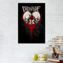 1pc /3pcsWall Arts Posters Optional Frame Modern Singer Bullet For My Valentine X Canvas Wall Art Modern Family Bedroom Decoration Poster Contemporary Room Decor - Multicolor - View 22