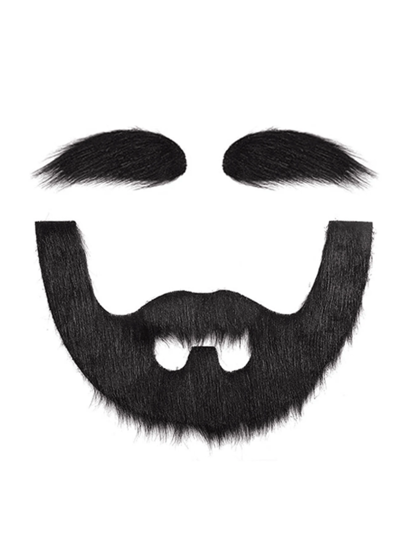 Fake Beard Self-Adhesive Novelty Fake Beard Stickers French Pirate Detective Beard Stickers Mexican Carnival Party Supplies Halloween Costume Party Accessories