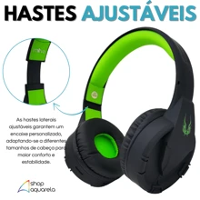 Fone de Ouvido Bluetooth Headset Sem Fio com Microfone Super Confortável Anti-Ruído