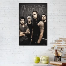 1pc /3pcsWall Arts Posters Optional Frame Modern Singer Bullet For My Valentine X Canvas Wall Art Modern Family Bedroom Decoration Poster Contemporary Room Decor - Multicolor - View 53