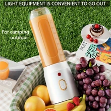 SOKANY 1 Piece Portable Juicer, Dual-Purpose Juicer, Portable USB Rechargeable Mini Blender, Fresh Juicer Cup, Wireless Portable Juicer, Comes With Sports Cup Lid, Personal Size Blender, Used For Smoothies And Cocktails, Family Fruit Blender, Very Suitable For Kitchen, Family, Travel, Is A Small Artifact For Making Drinks In Summer