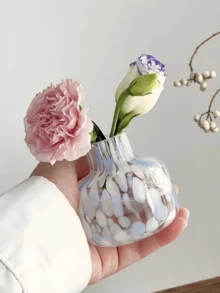 1 Stück Mini Tintenglas Vase, süße Dekovase für Tischblumen, geeignet für Hydrokultur Blumenarrangements, Restaurant, Wohnzimmer, Schlafzimmer, Balkon Heimdekoration - Verschiedenfarbig - Übersicht 11