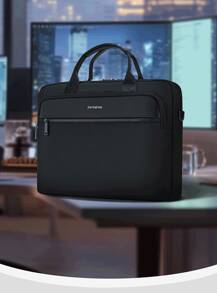 Samsonite Men's Briefcase BN609007 Waterproof 15.6-Inch Computer Compartment Removable Shoulder Strap Business Casual Suitable For Daily Office/Business Travel Black