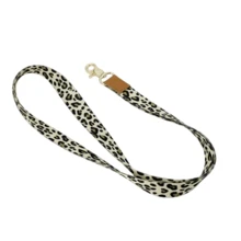 1 Pieza Llavero/Muñequera de Estilo Bohemio Tropical con Estampado de Leopardo y Vaca, Versátil para Todas las Estaciones, Accesorios Escolares y de Coche, Lindo Gótico Y2K