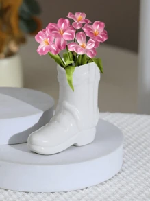 Pink/White Multifunctional Cosmetic Brush Storage Barrel, Pen Container, Decorations, Vases, Bathroom Dresser Office Desktop Multifunctional Storage Box, Suitable For Restaurants, Bathrooms, Rooms, Etc.