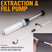 Ensemble de pompe à huile manuelle et de tuyau - Convient à l'entretien des automobiles, des navires, des camions, des tondeuses à gazon et des voiturettes de golf. C'est un outil de changement d'huile par injection convenant pour les boîtes de vitesses, l'huile de frein, l'huile moteur et l'huile de transmission. Il adopte une conception d'étanchéité de haute qualité pour l'aspiration d'huile manuelle et est un accessoire d'entretien pour les injecteurs d'huile automobiles
