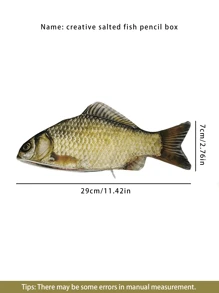 1 Piece Large Creative Imitation Carp Pen Bag Quilted Zipper Pencil Case, Cosmetic Bag, Coin Purse,Kawaii Pencil Cases Cute Pen Holder Pouch For Students Back To School Stationery Supplies Back To School,Back To School,School Supplies,Back To School,School Supplies,Pencil Pouch,School Bag