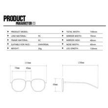 New Future Cyberpunk Sunglasses Retro Rimless Sun Glasses UV400 Mirror Eyewear Vintage Gothic Steampunk Party Gafas De Sol - C2_紅色 - 查看 2