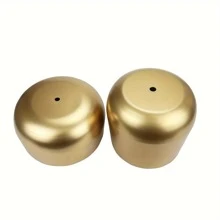 1pc Golden Metal Vase With Drainage Hole, Golden Plant Pot, Modern Decorative Planter For Indoor/Outdoor Decor, Perfect For Wedding Decor, Room Decor, Home Decor And Garden Decorations