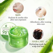 Pure Aloe Vera Gel Made At The Source Within 12 Hours Of Harvest - Multipurpose Pure Aloe Vera Gel For Face, Body Skin, Scalp, & Hair, 7oz - Nhiều màu - Xem 3