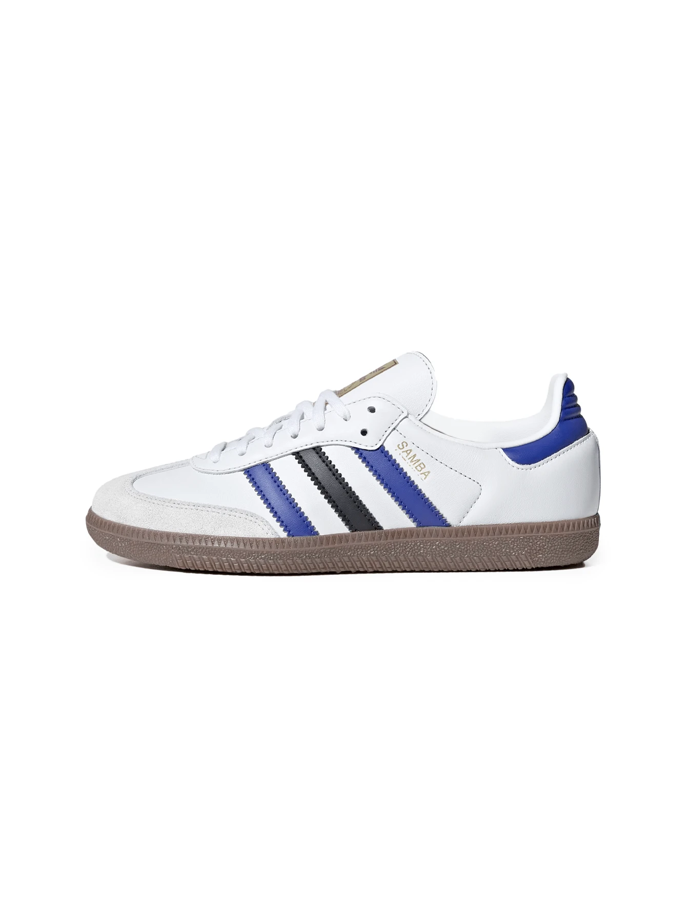 Adidas Samba 青少年运动鞋青少年足球鞋经典款 IH5580 - 白色/藍色 - 查看 1