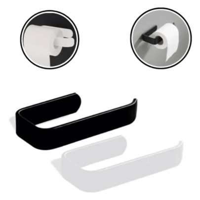 Suporte Porta Papel Higiênico Parede Adesivo 3m Elegante