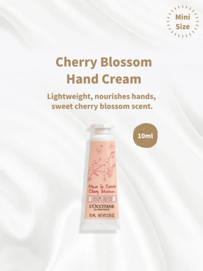  L'Occitane Cherry Blossom & Shea Butter Hand Cream Duo 10ml (Mini) - [Cherry Blossom - 10mlx1]