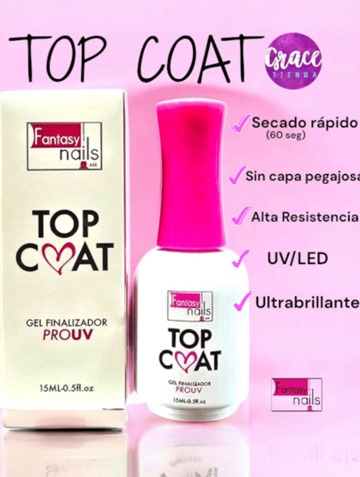 Nuevo Top Coat Ultrabrillo Fantasy Nails 15ml