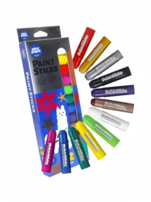 6/8/12PCS蜡笔，固体颜料棒，蜡笔90秒快速干燥，适合学习和办公室绘画。