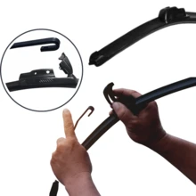 FRONT WIPER BLADE KIT FOR VARIOUS CARS WINDSHIELD SILICONE HOOK - GOL G5 08/12 - Xem 2