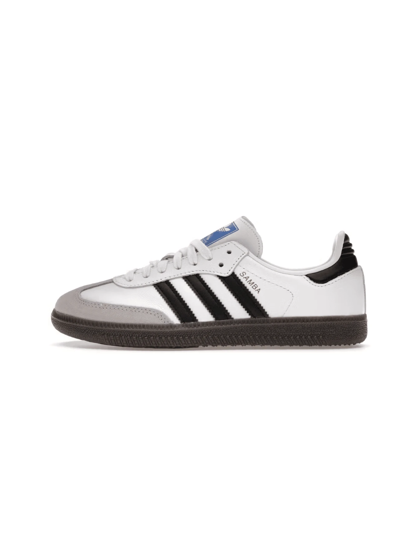 Adidas S Samba Teen's Junior Sneakers Classic Leather Upper With OrthoLite® Sockliner For All-Day Comfort Cloud White Core Black Gum IE3675