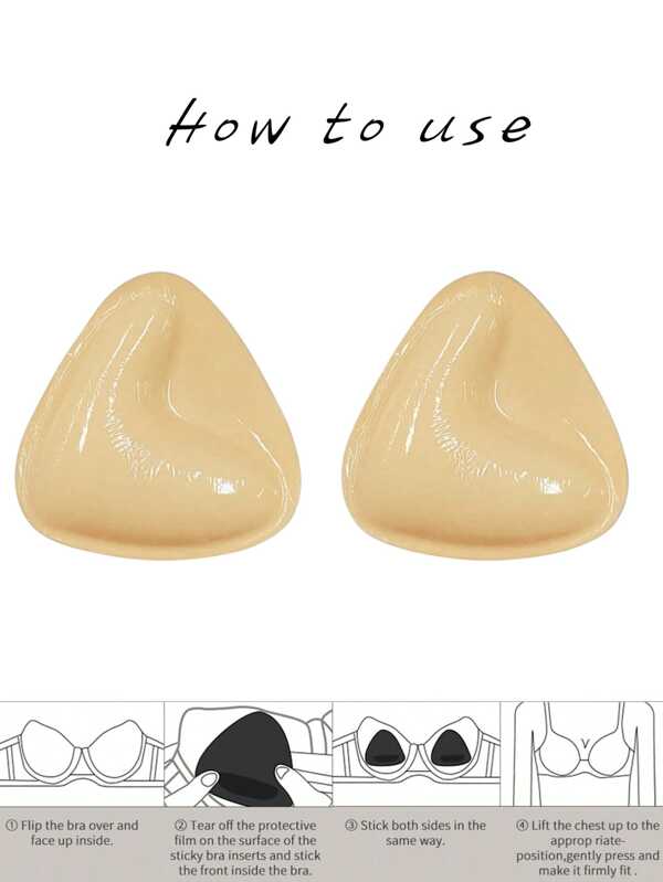 Double-Sided Adhesive Breast Pads, Adhesive Bra Pads, Lifting Breast Pads, Thickened Tension Pads