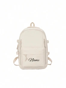 Customize The Packaging With Personalized Name Or Holiday Greetings. Customize Your Own Backpack. This New Back-To-School Backpack Is Casual And Simple, And Can Be Matched With Any Style. Nylon Zipper Closure, Multiple Compartments - Multicolor - View 10