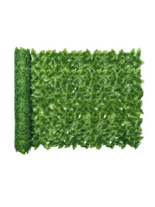 1片300*100厘米人造常春藤隐私围栏屏风 - 仿绿篱叶片藤蔓隐私屏风板，仿真绿植围栏，防紫外线，适用于家居装饰、房间装饰、花园装饰、墙面装饰、室内外装饰、卧室装饰、婚礼装饰、餐桌装饰、派对装饰、万圣节装饰、生日装饰、秋季装饰