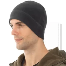 Gorro de lana para deportes al aire libre, resistente al frío y al viento, cálido, para escalada, ciclismo, esquí, correr. Gorro tipo calavera unisex, con velo de malla, resistente a la estática y con rendimiento impermeable.