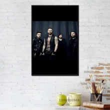 1pc /3pcsWall Arts Posters Optional Frame Modern Singer Bullet For My Valentine X Canvas Wall Art Modern Family Bedroom Decoration Poster Contemporary Room Decor - Multicolor - View 17