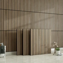 6pcs/12pcs 3D Luxury Retro Grid Wood Grain Self-Adhesive Wall Panels, Waterproof Vinyl Wallpaper With Matte 3D Texture, Suitable For DIY Projects - Easy Peel And Stick Installation, Removable Backsplash Tiles For Kitchen, Furniture Renewal, Fits All Indoor Spaces With Straight Line Matching Patterns And Stripes - Multicolor - View 1