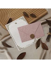 16 piezas, juego de papelería con sobre de textura simple, sobre de oficina de uso múltiple a la moda, sobre para invitación de boda, día de San Valentín, confesión, tarjeta de regalo de Año Nuevo para amigos, invitación a fiesta de Navidad, sobre de bendición de regalo, sobre para bendición manuscrita de aniversario
