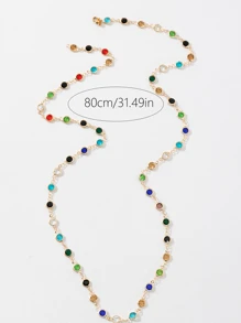 3/1pcs Set Casual Sexy Crystal Beaded Bracelet Necklace Jewelry Set For Women, Beach, Party, Wedding, Holiday, Gift For Girlfriend/Mother