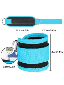 1 Pair Fitness Ankle Straps Adjustable D-Ring Support Cuffs Gym Leg Strength Workouts Pulley With Buckle Sports Guard Abductors