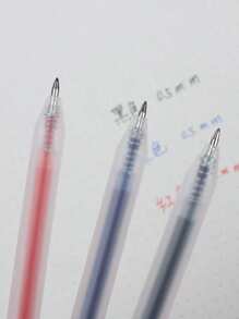 8 Pieces/15 Pieces/Expandable Gel Ink Pen Set: Black/Red/Blue, 0.5mm Fine Point Ball Pen, Office And School Supplies, Student Stationery