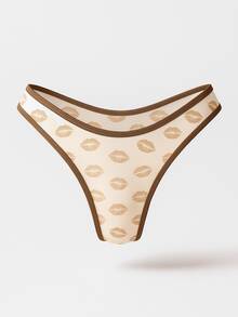 Kit 5 Women's Printed Panties Mid-Rise Microfiber With Cotton Lining Comfortable Everyday - Nhiều màu - Xem 7