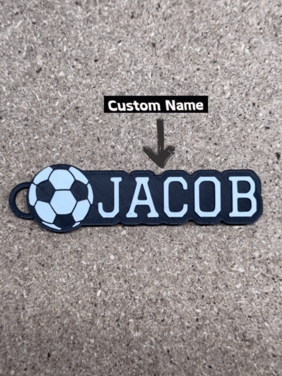 Personalized Sports Keychains - Football, Basketball, Golf, Baseball, Softball, Volleyball, American Football, Tennis - Custom Name Tags, Bag Tags, Sports Gifts, Backpack Keychains, Keyrings