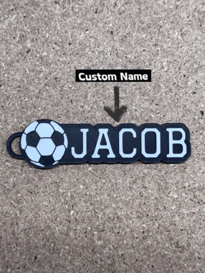 Personalized Sports Keychains - Football, Basketball, Golf, Baseball, Softball, Volleyball, American Football, Tennis - Custom Name Tags, Bag Tags, Sports Gifts, Backpack Keychains, Keyrings