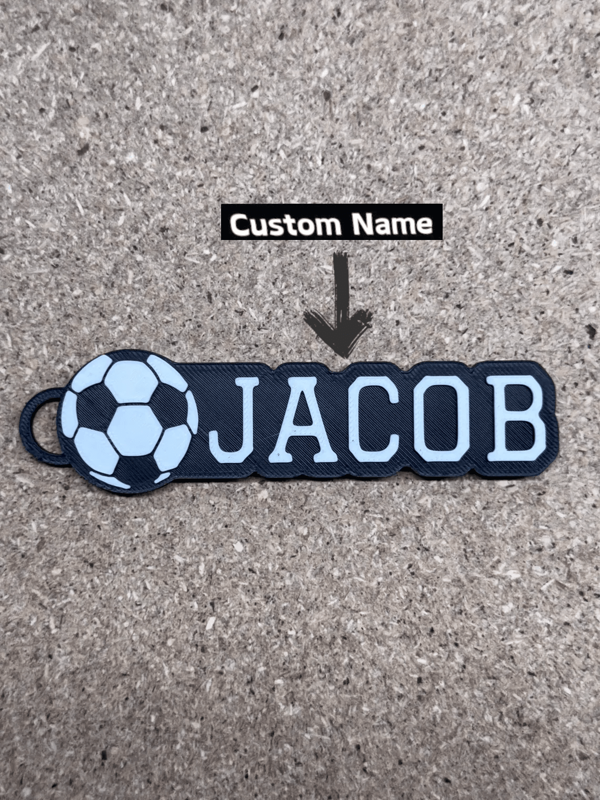 Personalized Sports Keychains - Football, Basketball, Golf, Baseball, Softball, Volleyball, American Football, Tennis - Custom Name Tags, Bag Tags, Sports Gifts, Backpack Keychains, Keyrings