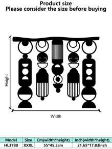1PC Anti-Rust Iron Sheet Cut Metal Wall Art Egyptian Eye Of Horus Amulet Geometric Line Decor Home Decor For Halloween & Christmas