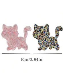 1/2/3pcs 4.7*2.4 Inch Silicone Exfoliating Anxiety Relief Toys, Exfoliating Anxiety Mat, Adult Relaxation Anxiety Toys, Party Favors, Gift Filler - Multicolor - View 9